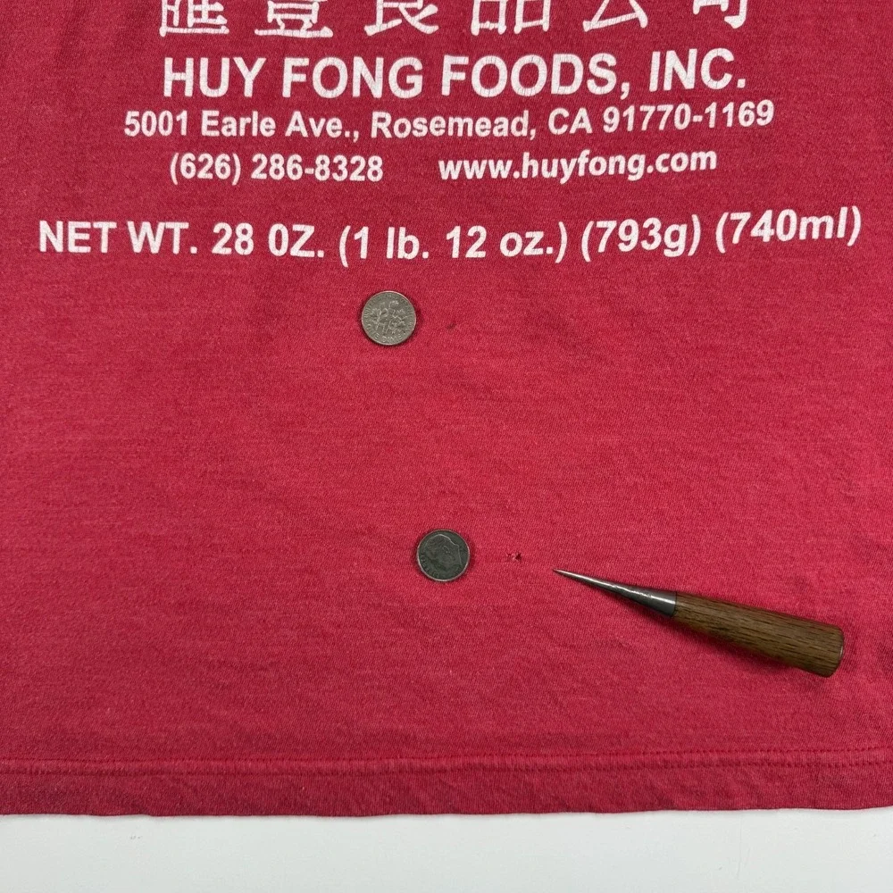 Ripple Junction Sriracha Hot Chili Sauce T-Shirt Adult Medium Red Huy Fong Foods